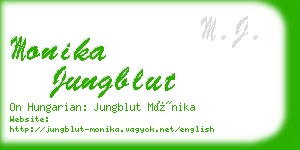 monika jungblut business card